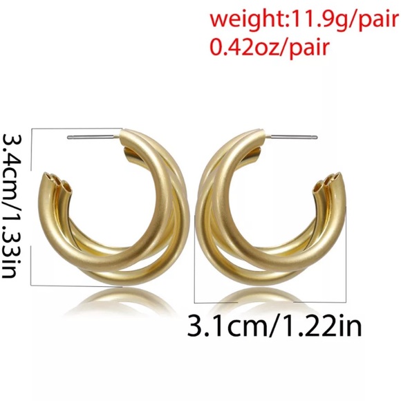 Silver Multi-Tube Earrings - Picture 4 of 4